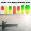 Alwonder 100 Pk Bulk Fishing Rig Floats, Yellow, Small Size