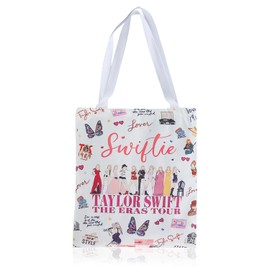 Nhemeylp Canvas Tote Bag for Women, Tote Shopping Bag for Women Men Christmas Birthday Present (Style C)