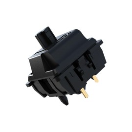 GATERON Oil King V2 Pre-lubed Keyboard Switches, 5-Pin 55gf Black Linear Switches Compatible for MX Mechanical Keyboard DIY(90PCS,Black)