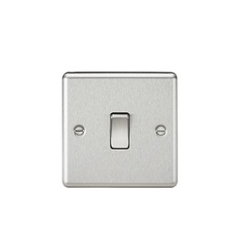 KNIGHTSBRIDGE CL12BC 10AX 1G Intermediate Switch-Rounded Edge Brushed Chrome