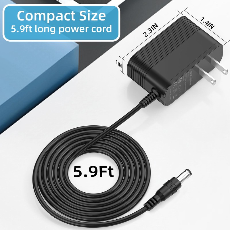 15V Charger for Moukey Karaoke Machine Power Cord Compatible with