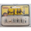 Woodland Scenics A1822 US Police Officer Police Dog Figures Track