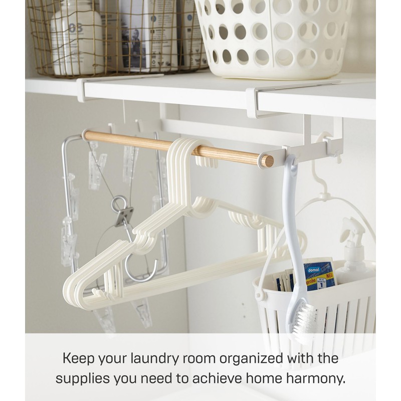 YAMAZAKI Home Tosca Under-Shelf Hanger Holder - Laundry Hanging Storage