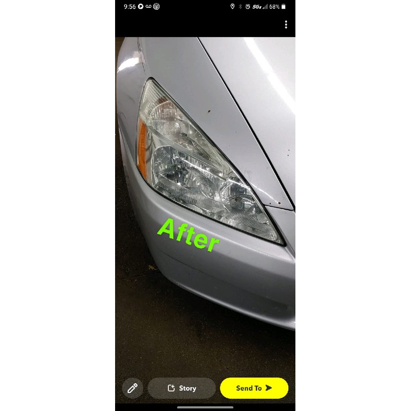 Plastic Headlight Lens Repair Cleaner Haze Remover Kit