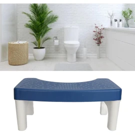Brrnoo Potty en Cuclillas, Taburete de Inodoro Azul, Silla de Baño para Adultos, Taburete de Caca Resistente, Sencillo y Cómodo