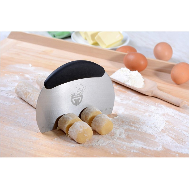 GRÄWE Dough Scraper Stainless Steel 18/0, 14 cm