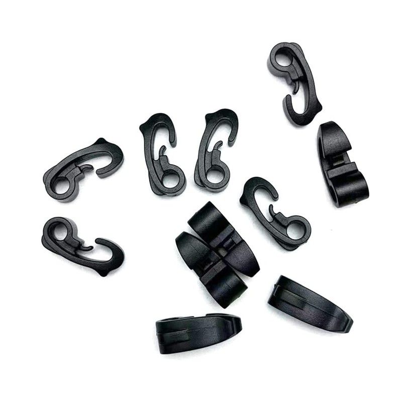 DraCra 25 Pack Bungee Cord Connector Dual Hook Buckle Lock
