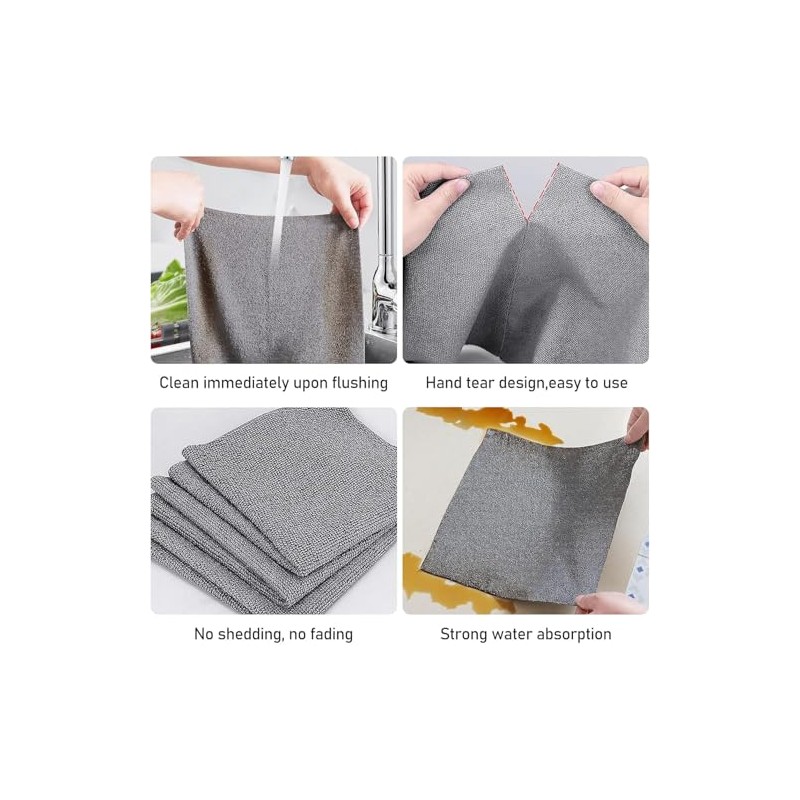 Rollo de Toallas de Microfibra, Opcional 20 o 50PACK Paños