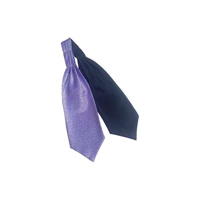 Great British Tie Club Men's Purple & Silver Leopard Print