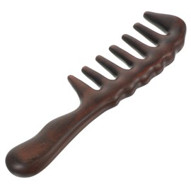 WOONEKY Scalp Massage Comb Brush Sandalwood Comb for Hairdressing Tool Smooth Long Hair Brush for Hair