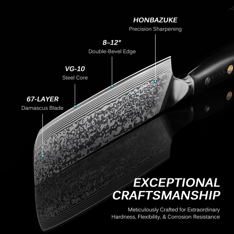 KYOKU Nakiri Knife - 7" - Shogun Series - Japanese