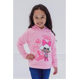 L.O.L. Surprise! Diva Big Girls Fleece Pullover Hoodie Royal Diva Pink 18-20