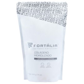 FORTALIA - Colágeno Hidrolizado en Polvo 100% Puro sin Sabor, sin Azúcar, sin Conservadores - Bolsa con 500 Gramos