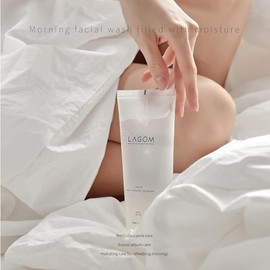 LAGOM Cellup Gel To Water Cleanser Vegano Natural Limpieza Facial Diaria Con Semilla De Acacia Omega-3 Tratamiento Herbal Hidratante Suave Para Pieles Mixtas Sensibles Secas Grasa 220ml 7.44oz