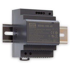 Din-Rail Power Supply 85W 12V 7,1A ; MeanWell HDR-100-12 ; Panel Mount