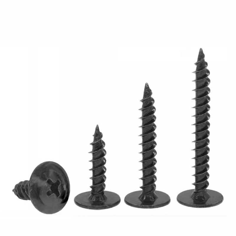 FandWay 100Pcs M4.2 x 25mm Wafer Head Self-Tapping Screws, Modified