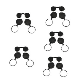 Operitacx 3 Sets Rubber Objective Lens Caps for Binoculars Scratch Protective Covers Lightweight Compact Design for Easy Carrying Replacement for Damaged Lens Caps