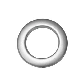 GARDINIA Pack of 10 5.5 / 3.5 cm Plastic Eyelets for Curtains and Curtains - Matt Silver