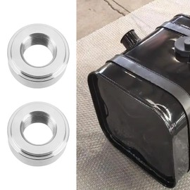 eMagTech 2pcs M14 x 1.5mm Metric Weld Bungs Aluminum Suitable for Car Intercooler Pipe Intake Manifold Fuel Tank Silver