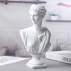 13.8 Inch Classic Greek White Athena Woman Bust Statue, Home