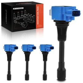 A-Premium (Blue) Engine Ignition Coil Pack Compatible with Nissan Altima, Rogue, Sentra, Versa, Frontier, Pathfinder, Cube & Infiniti QX60, M56, QX70, Q70, FX50, Q70L & Suzuki Equator, 4-PC Set