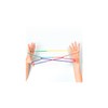 folia 33177 Finger Twist Thread Game, in Trendy Rainbow Look,