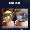 80mm Crystal Solar System Planet Globe, 3D Laser Engraved Sun