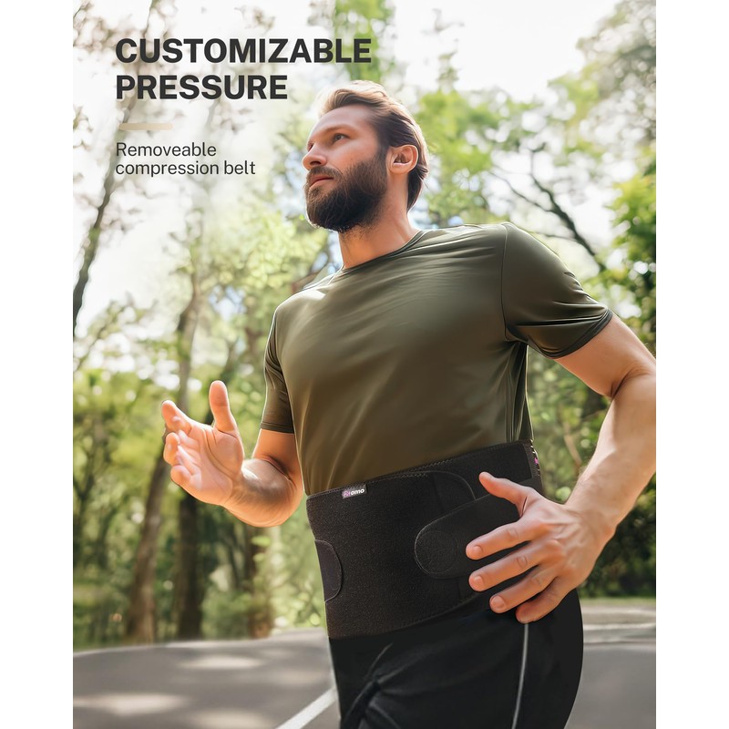 Fitomo Front-Wearing Umbilical Hernia Belt, Unisex, 3D Dome-Shaped Hernia Support