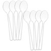 Set of 8 - 10 Clear Plastic Serving Spoons For