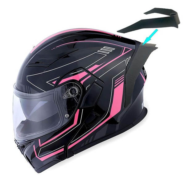 1Storm Motorcycle Modular Full Face Helmet Flip up Dual Visor