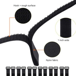 Velcro cable ties, reusable Velcro cable ties, for organising your cables, cords, hoses etc