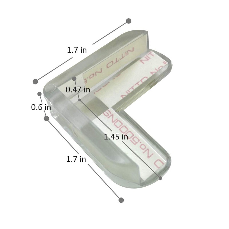 LOMILY Clear Corner Guards(12 Pack),Table Corner Protectors,Clear Edge Safety Bumpers,High