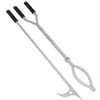 40" Fire Tongs Firewood Grabbers and Fire Poker Set, Stainless