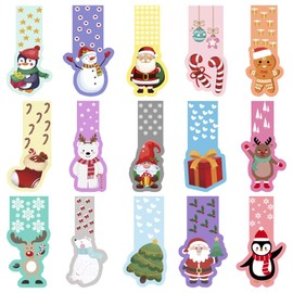 Christmas Bookmarks, Pack of 30 Magnetic Bookmarks, Children, Magnetic Bookmarks, Christmas, Christmas Gifts for School Classes