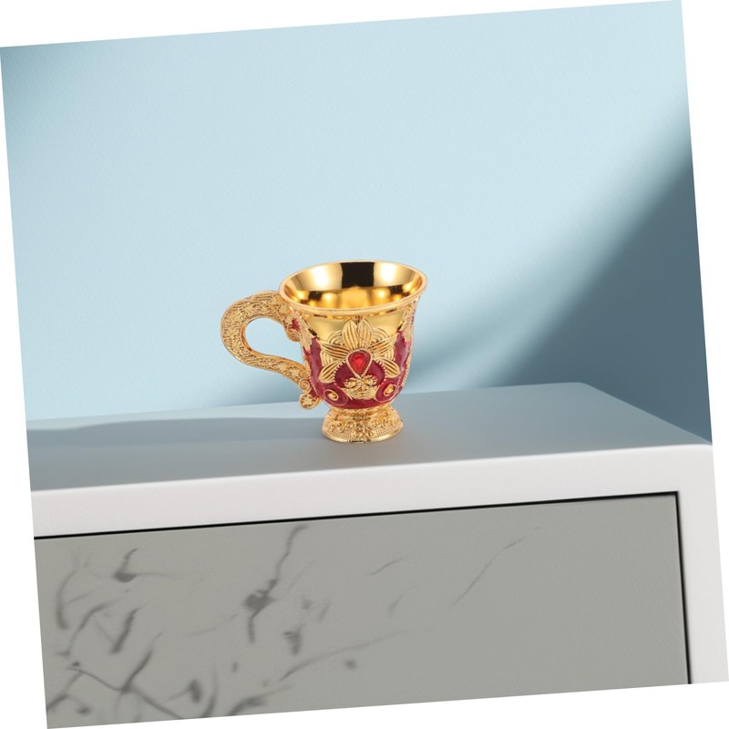 KICHOUSE Medieval Decor Goblet Sturdy Brass Cups Set Perfect for