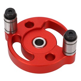 Self Centering Dowel Gauge, Single Hole Dowel Gauge for Woodworking, Drill Locator, Easy to Use, Accurate for Decorating (Red)