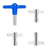 EASTROCK Drum Keys with More Advanced Material Rubber And Plastic Handles Drum Key,Universal Drum Tuning Key Percussion Hardware Tool With Hole (1-3, Blue)
