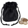 Oakridge Leather Small Drawstring Coin Pouch - Black