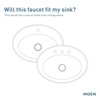 Moen Meena Matte Black One-Handle Single Hole Modern Bathroom Sink