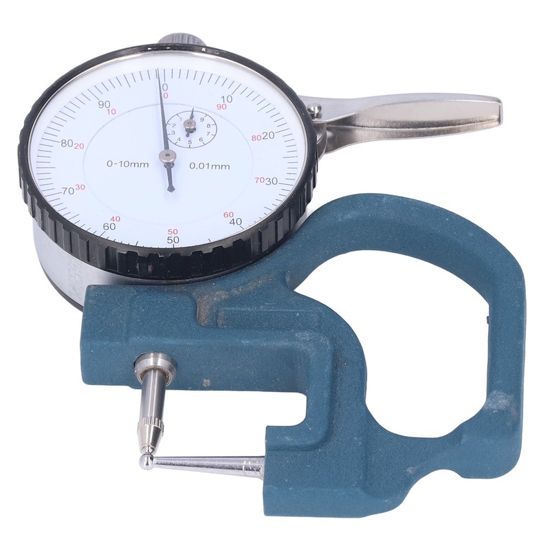 Thickness Gauge High Accuracy Round Dial Thickness Measuring Tool Aluminum