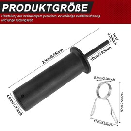 Aéttézoe Gym Pin for Extra Weight, Replacement Weight Stacking Pin for Weight Stations - Gym and Home Fitness Accessories (Length 100 mm, Diameter 10 mm)