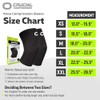 Crucial Compression Knee Support Sleeves for Women & Men (Pair)