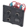 Rocker Switch Panel 3 Gang LED Waterproof DC12V‑24V with Display