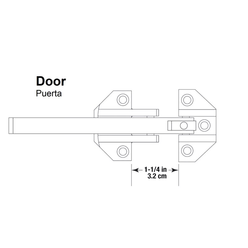 Defiant Door Security Guard Lock Heavy Duty Swing Locker Bright