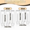 YAYNO Pack of 6 Refillable Empty Tubes 30/50 ml Transparent