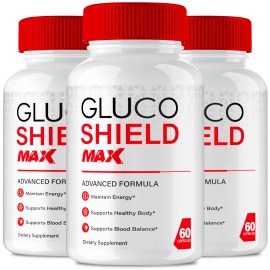 Ideal Performance (3 Pack) Gluco Shield Max - Healthy Blood Support Formula for Balanced Levels