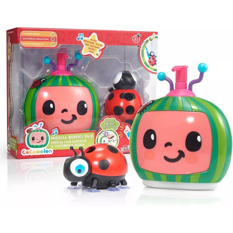 CoComelon Kids Soap Dispenser & Toothbrush Holder Music Buddies Set
