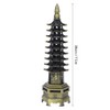 Alloy WenChang Tower Model for Bedroom Home, Vintage Chinese Tower
