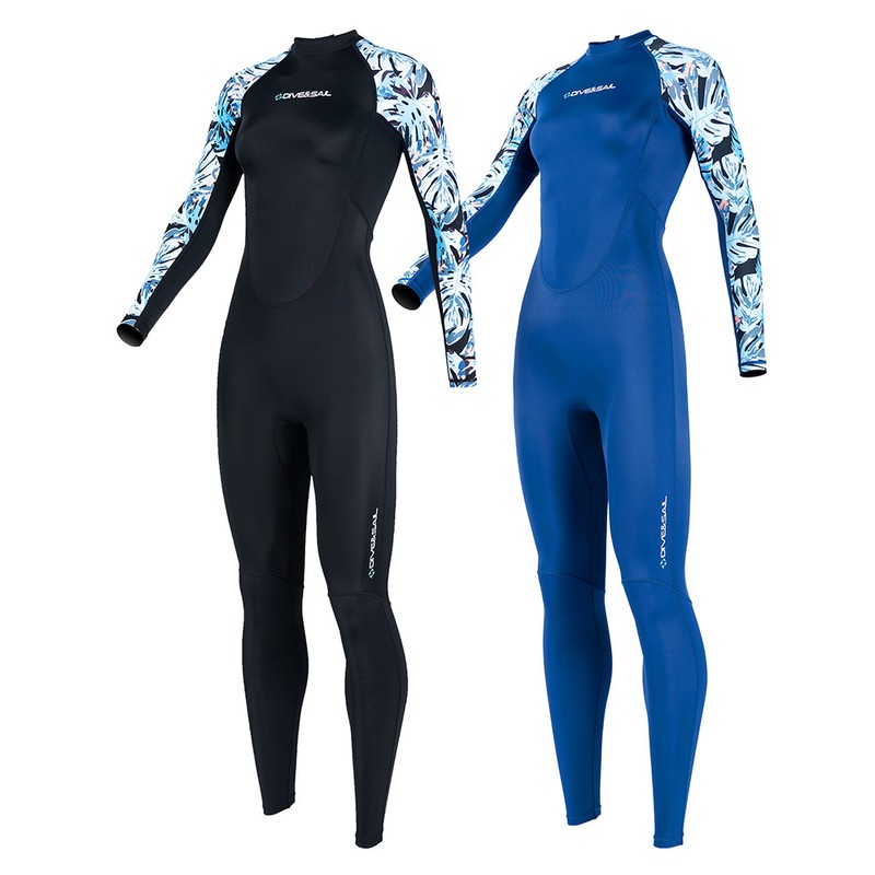 Women's Full Body Wetsuit Surf Suit UPF50+ Ice-Sense Sunscreen Jellyfish