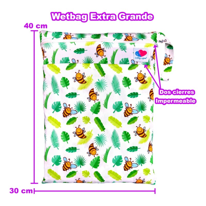 16 Pack Pañales Ecológicos Insertos Y Wetbag